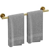 Brushed Gold Towel Bar, 24 Inch Towel Rack for Bathroom Wall-Mounted, SUS304 Stainless Steel, Tot...