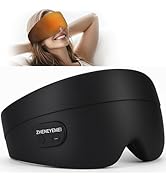 Heated Eye Masks for Dry Eyes, Cordless Silk Mask, 3 Heat Levels Electric Heating Pad for Eye Str...