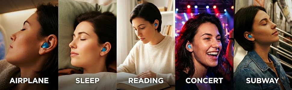 ear plugs for airplane sleep reading concert subway