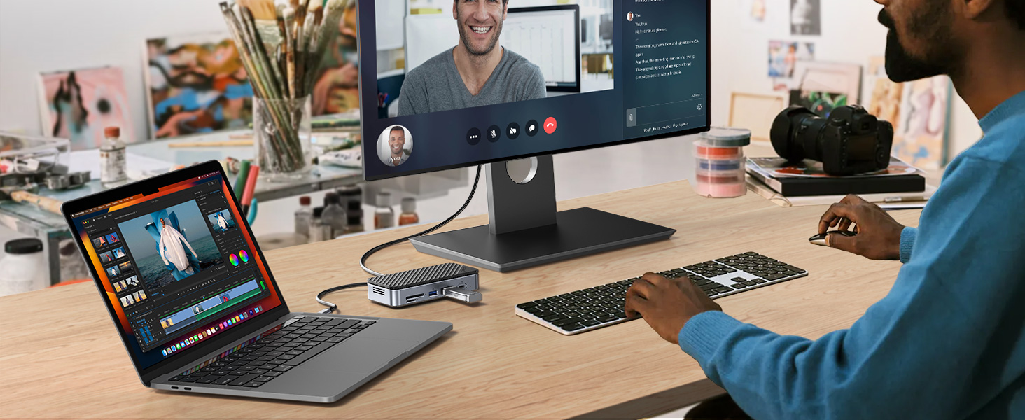 USB C Hub with M.2 Enclosure