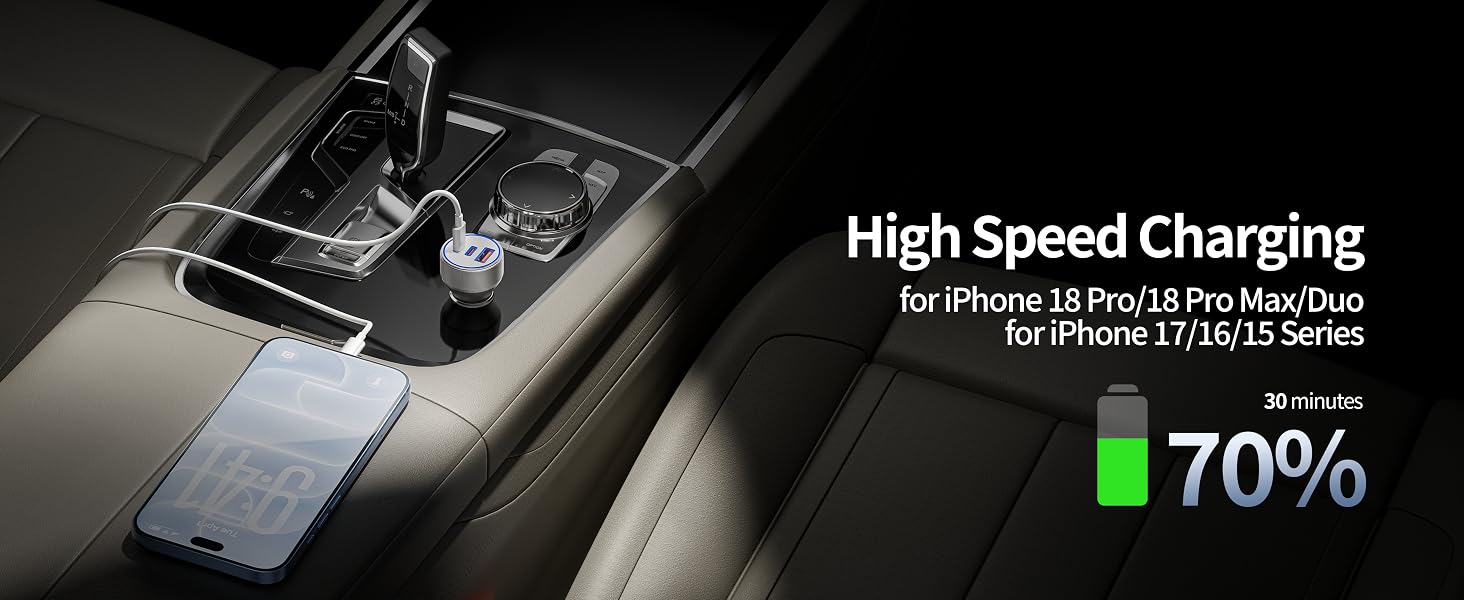 car charger for iphone 18 pro max