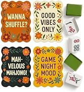 NeoDigix 4 Pcs Mahjong Shuffler Cards for Tile Mixing & Shuffling, Manual PVC Mixer Accessories w...