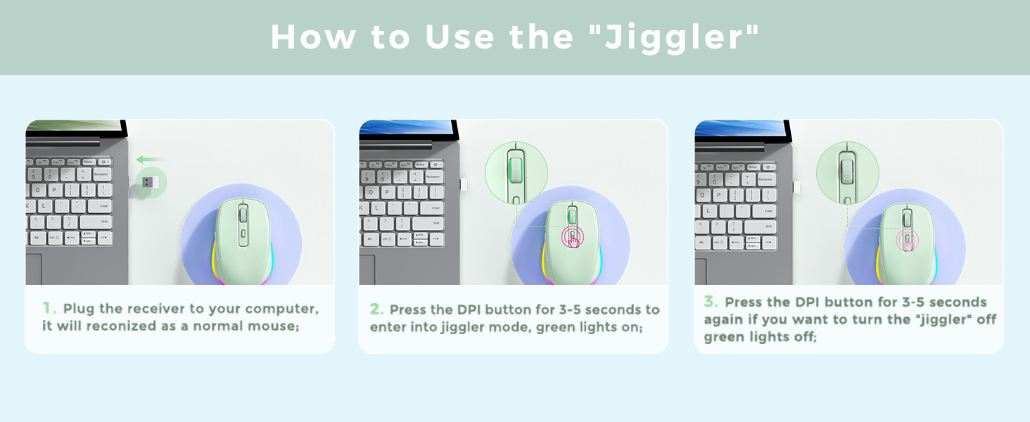 green mouse jiggler