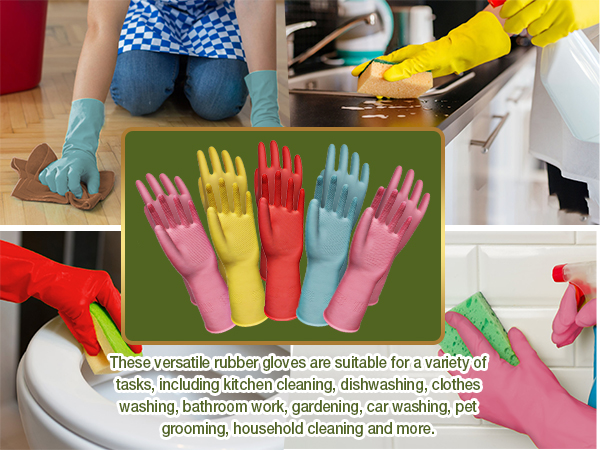 household cleaning gloves