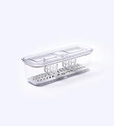 Prepara LatchLok Click 6.2 Cup Food Storage Container with Raiser & Divider - Oat