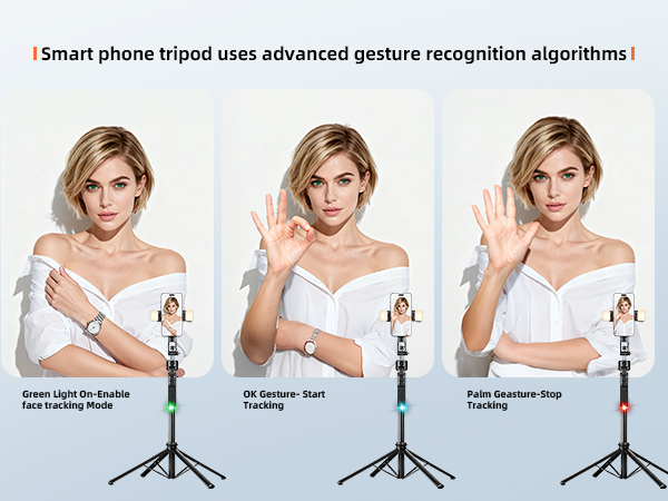selfie stick tripod with remote and light