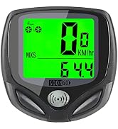 Bike Speedometer, Bicycle odometers,Bicycle Speedometer Wireless Cycle Bike Computer Waterproof B...