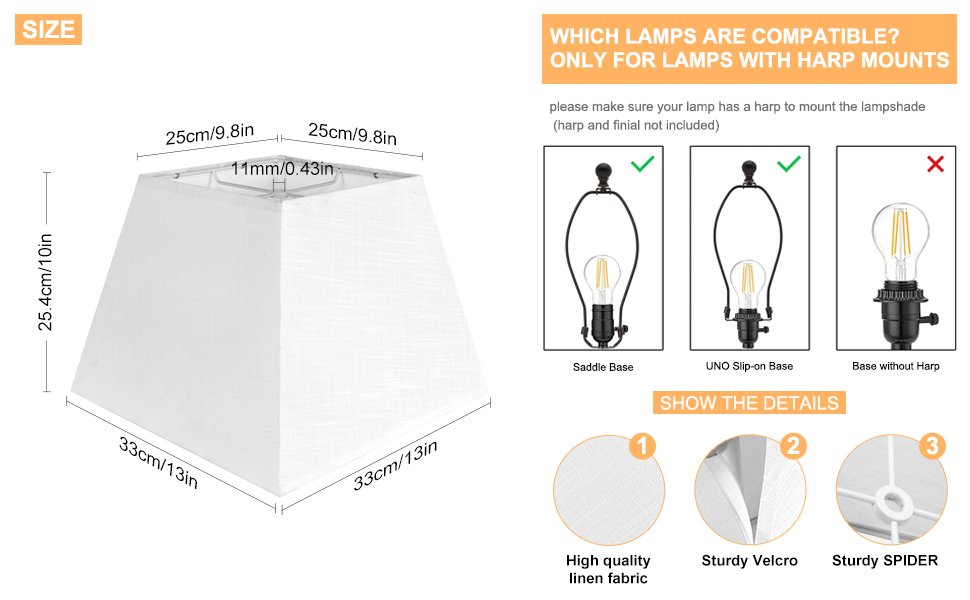 lamp shades for table lamps