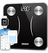 INSMART Body Fat Scale, Smart Scale for Body Weight 0.1lb High Accuracy, Digital Bathroom Weight ...