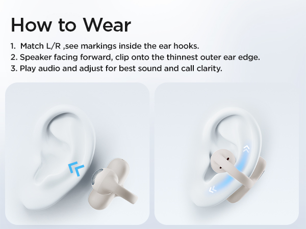 clip-on wireless bluetooth earbuds