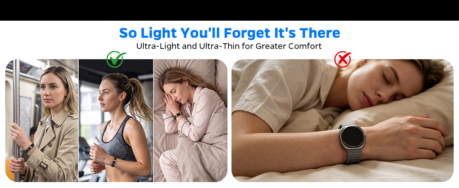 Smart Bracelet for Women Men, Fitness Trackers Bracelet, Sleep Tracker Health Bracelet,Smart Band