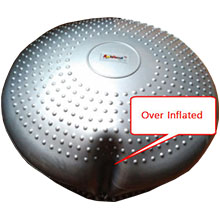 Inflated Wobble Cushion with Hand Pump, Air Stability Board (Extra Thick)