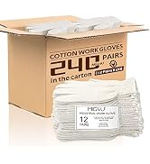 MIG4U String Knit Gloves Safety Work Gloves (Large, Standard 240 Pairs)
