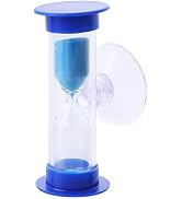 3 Minute Plastic Sand Timer,Hourglass Sand Clock with Suction Cup,Tooth Brushing Time Reminder Ti...