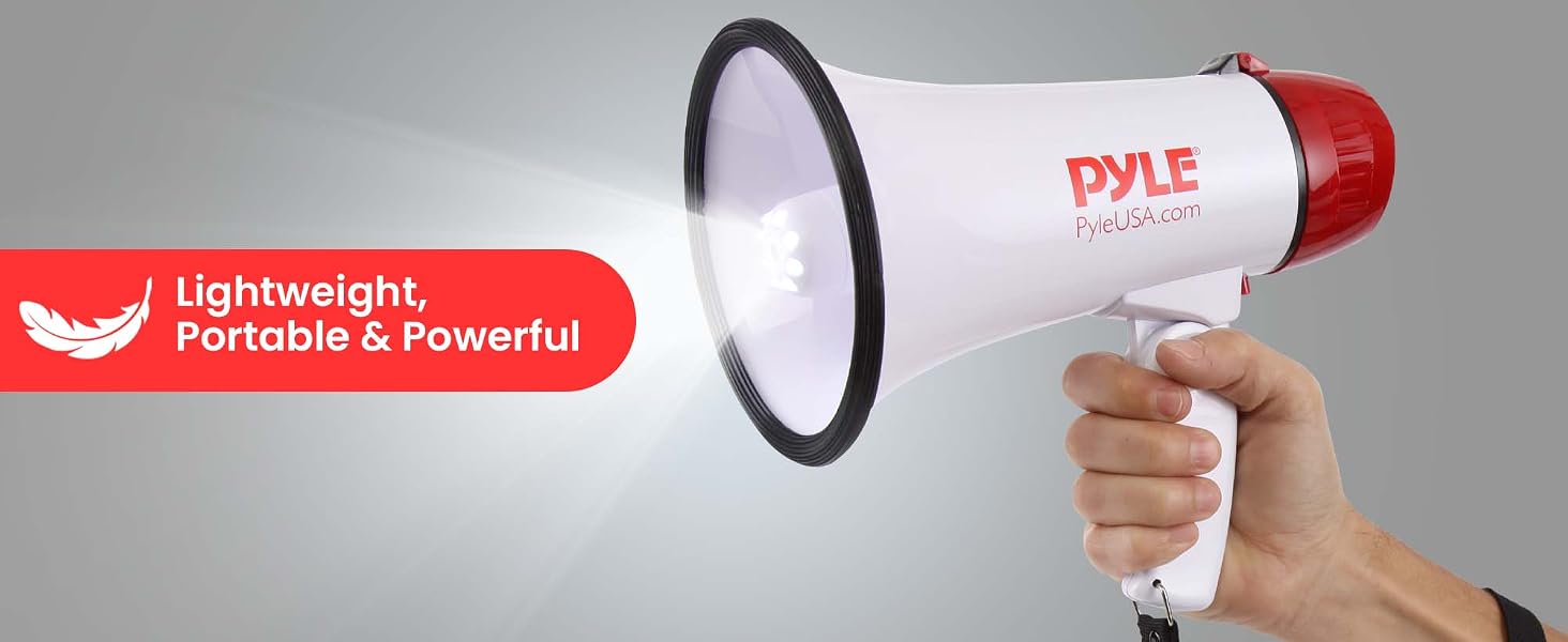 megaphone bullhorn speaker bull horn loud blow mini rechargeable mega phone tornado siren