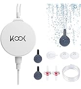 GuDoQi Aquarium Air Pump, 1 Watt Ultra Quiet Mini Oxygen Pump, Powerful Air Aerator Kit for Fish ...