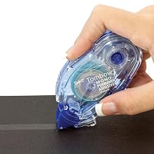 long lasting tape has over 39 feet of tape. Refillable cartridges available.