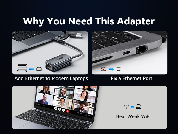 Add Ethernet to Modern Laptops