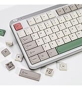 YMKPVR KBDiy 9009 Doys Keycaps Low Profile Dye-Sublimation PBT Retro Custom Keyboard Keycap,138 K...