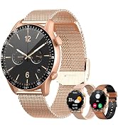 LogHog Smart Watches for Women Men Android iPhone Round 1.43HD AMOLED Display Bluetooth Modern Ac...