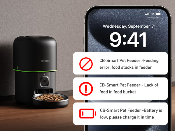 automatic cat feeder with camera