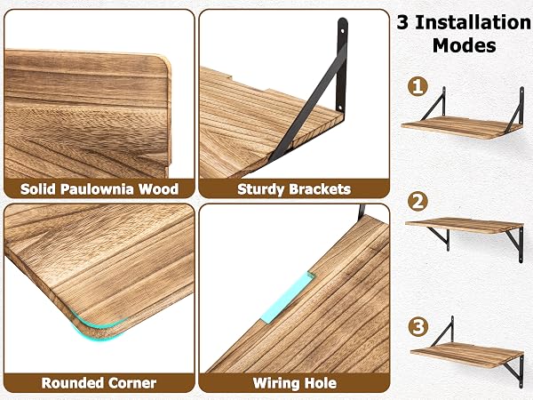wall mounted projector shelf