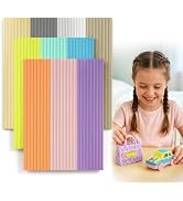 Biubee 160pcs 10 Colors Pastel 3D Pen Filament Refills Compatible with 3Doodler Start+ Only - Saf...