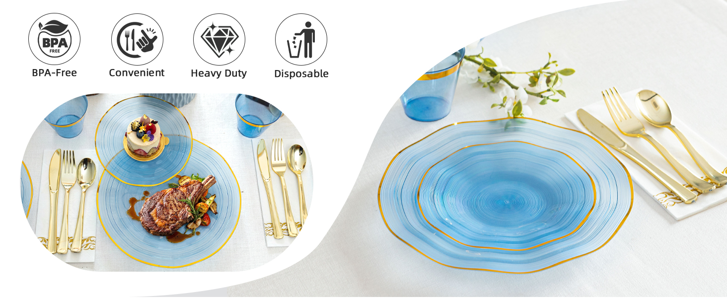 plastic plates sets