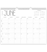 Guasslee Large Wall Calendar 2026-2027, 12 Monthly Calendar from 2026 June-May 2027 Jumbo 22"x17"...