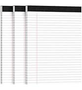 3pcs Legal Pads 8.5 x 11, Notepads 8.5 x 11 Inch, White Note Pads Clear Print Writing Pads of Pap...