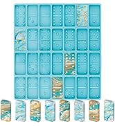 Domino Resin Molds, Domino Molds for Resin Casting, Professional Dominos Molds for Epoxy Resin, D...