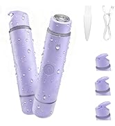 Bikini Trimmer for Women, 2-in-1 Electric Razor & Pubic Hair Trimmer, IPX6 Waterproof Bikini Shav...