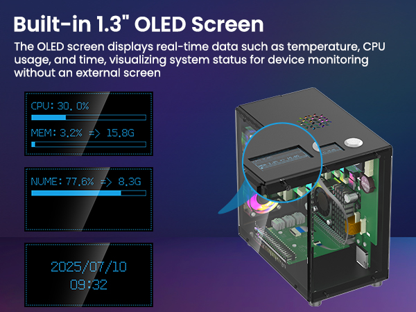 Mini PC Case for Raspberry Pi 5
