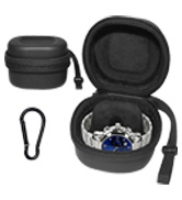 Hard Shell Watch Case, EVA Watch Box with YKK Zipper and Carabiner | Single Watch Case Fits all W...
