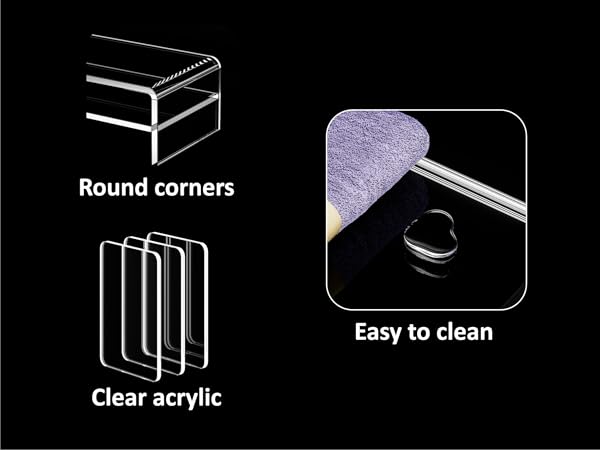 Egchi Clear Acrylic Monitor Stand Riser