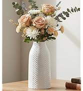 hjn White Vase for Flowers Ceramic Vase for Decor, Modern Decorative Tall Vases for Your Kitchen/...