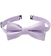 HISDERN Bow Ties for Boys Pre Tied Toddler Bow Tie Adjustable Kids Bowties Clip On Fun Patterned ...