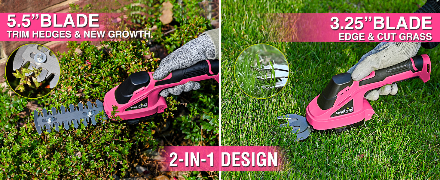 SnapFresh Cordless Grass Shear Bush Trimmer