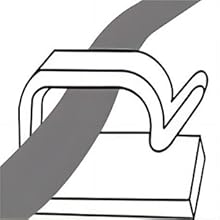Diagram showing a binder clip holding a sheet of paper. The clip's metal handle is raised, demonstrating how to open and secure documents.