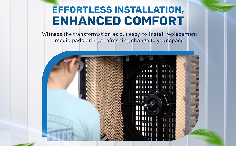 Stay calm & create an outdoor oasis with our evaporative air cooler outdoor pads.