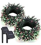 kemooie 2 Pack 240 LED 78FT Solar Christmas Outdoor Lights, Solar Powered with 8 Modes Waterproof...