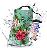 Waterproof Dry Bag,Roll Top Tropical Summer Watercolor Hibiscus Waterproof Backpack 5L/10L/20L Fl...