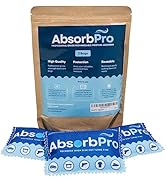 Absorb Pro - 100g (3-pack) Rechargeable Desiccant Pouch - Moisture Absorbing Bag - Dehumidifier f...