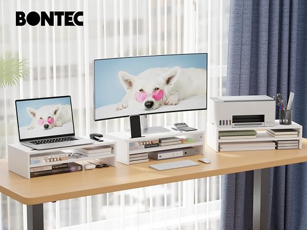 Wood Monitor Stand Riser