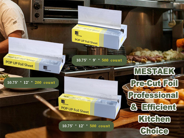 MESTAEK Pre-Cut Aluminum Foil Sheets