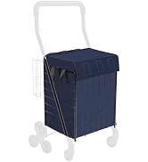 Kiffle Shopping Cart Liner(Without Trolley), 18" X 15" X 24" Square Bottom, Fits Grocery Cart, Co...