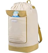 Vorspack Canvas Laundry Bag Backpack - Heavy-duty Laundry Bags with Shoulder Straps Large Washabl...
