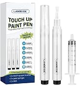 LANBEIDE Refillable Touch Up Paint Pens, 3Pcs Paint Brush Pens for Walls Repair, Furniture Repair...