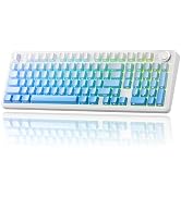 OIXOC x Aula F99 Pro 99% Mechanical Gaming Keyboard – Wireless Bluetooth, 2.4Ghz RF, USB-C Wired ...