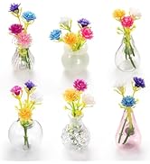 GOOZADA 6 Pack Mini Vase Glass Magnets, Cute Magnetic Fridge Magnets for Refrigerator Kitchen Off...